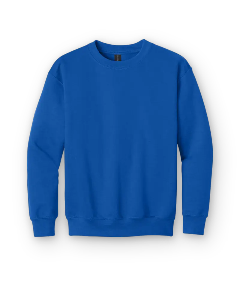 Youth Heavy Blend Crewneck Sweatshirt.